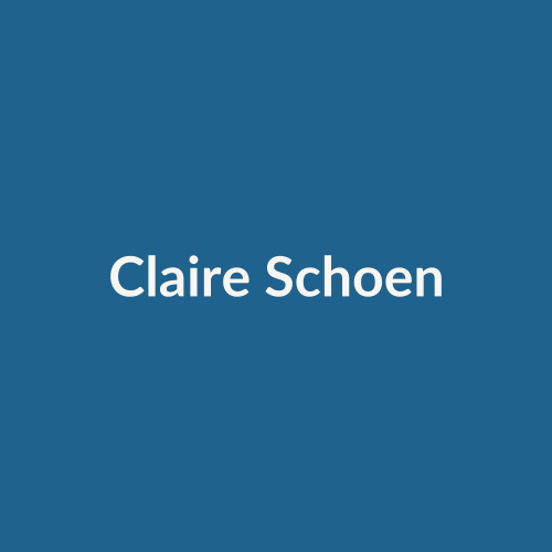 Placeholder headshot of Claire Schoen for the About section