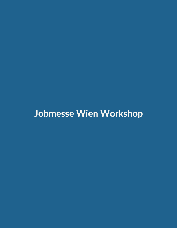 Placeholder photo of Claire Schoen presenting a workshop at the Vienna Job Fair